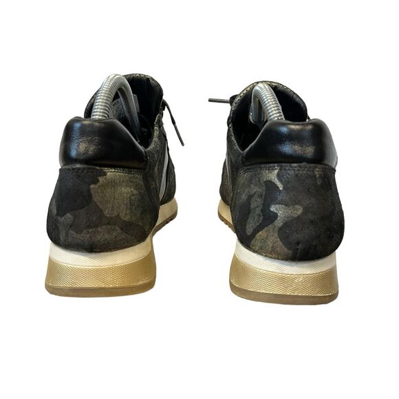CoFi | Genuine Leather Holly Fashion Black Gold Camo Sneakers 10 - Picture 5 of 8